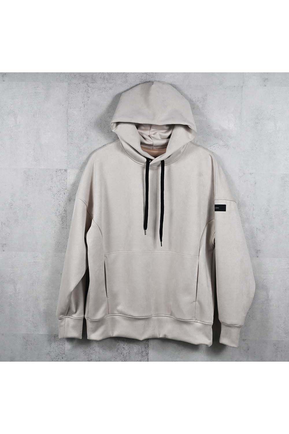 SUEDE LOOSE HOODIE / スウェード ルーズ フーディ