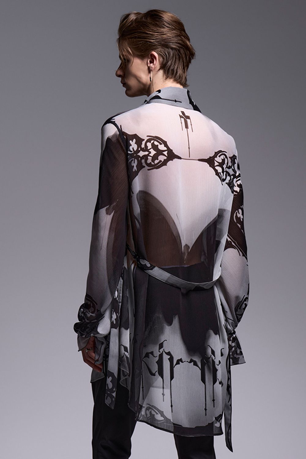 Decorative YOURYU Gather Sleeve Shirt / デコラティブ楊柳 ギャザースリーブシャツ