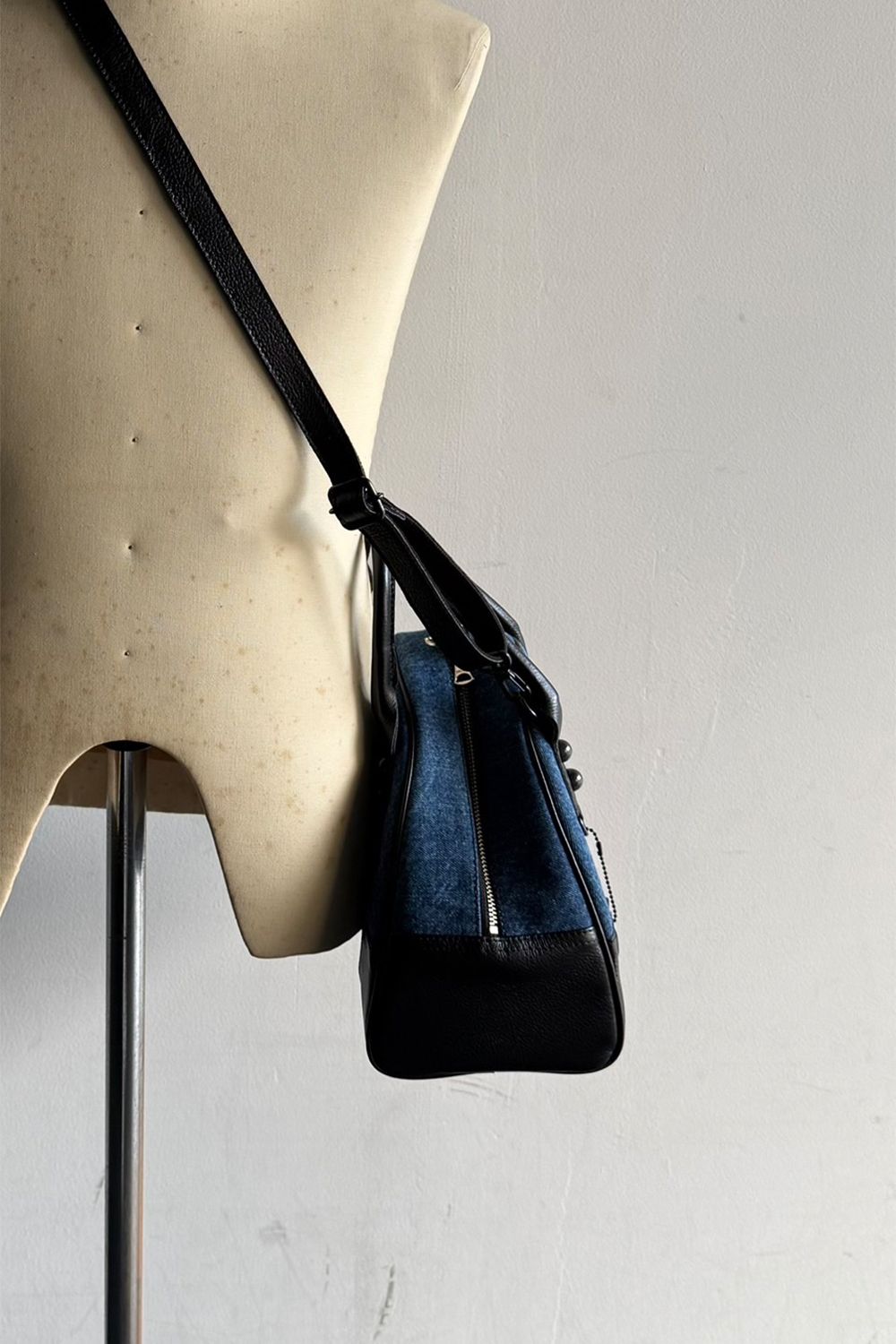 DENIM MINI BOSTON BAG / decadeコラボ デニム ミニボストンバッグ