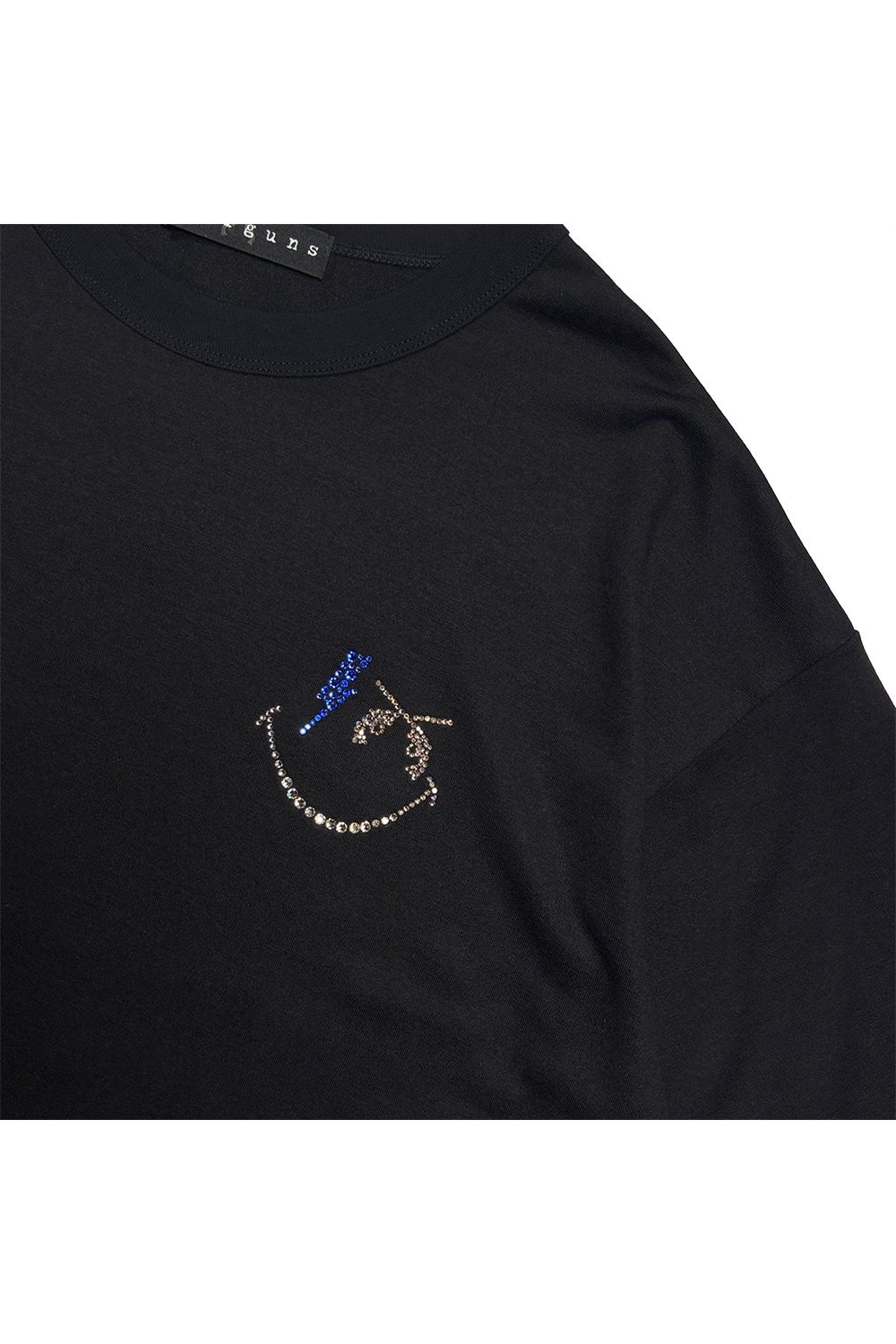 WO/JER S/TEE SMI/SWA / ウールジャージ スマイル スワロフスキー ショートスリーブ Tシャツ