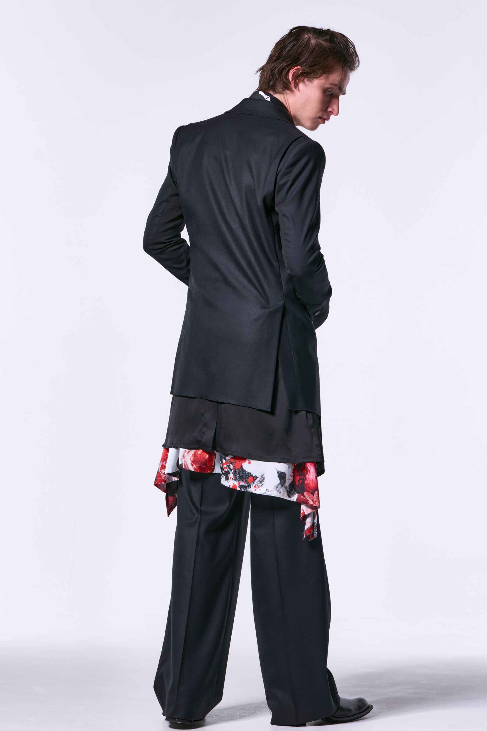72Saxony 2Tuck Wide Slacks / サキソニーウール 2タックワイドスラックス