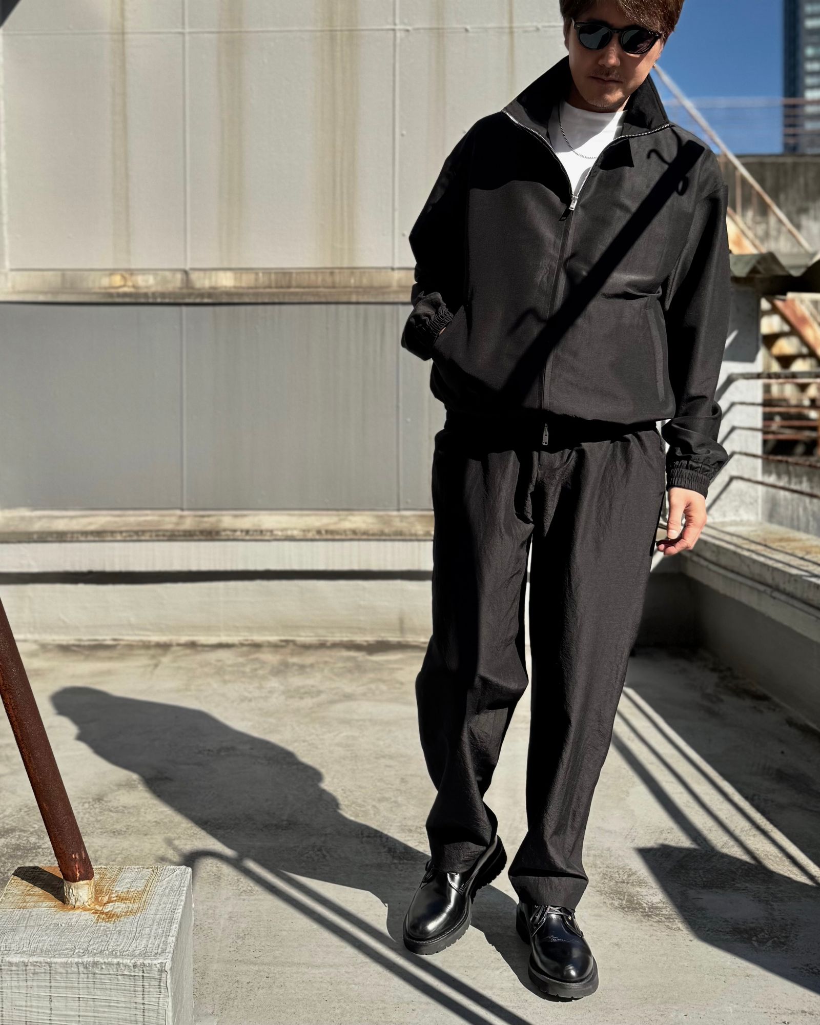 MARKAWARE - BRATAC SILK × ORGANIC WOOL TAFFETA SPORTS JACKET