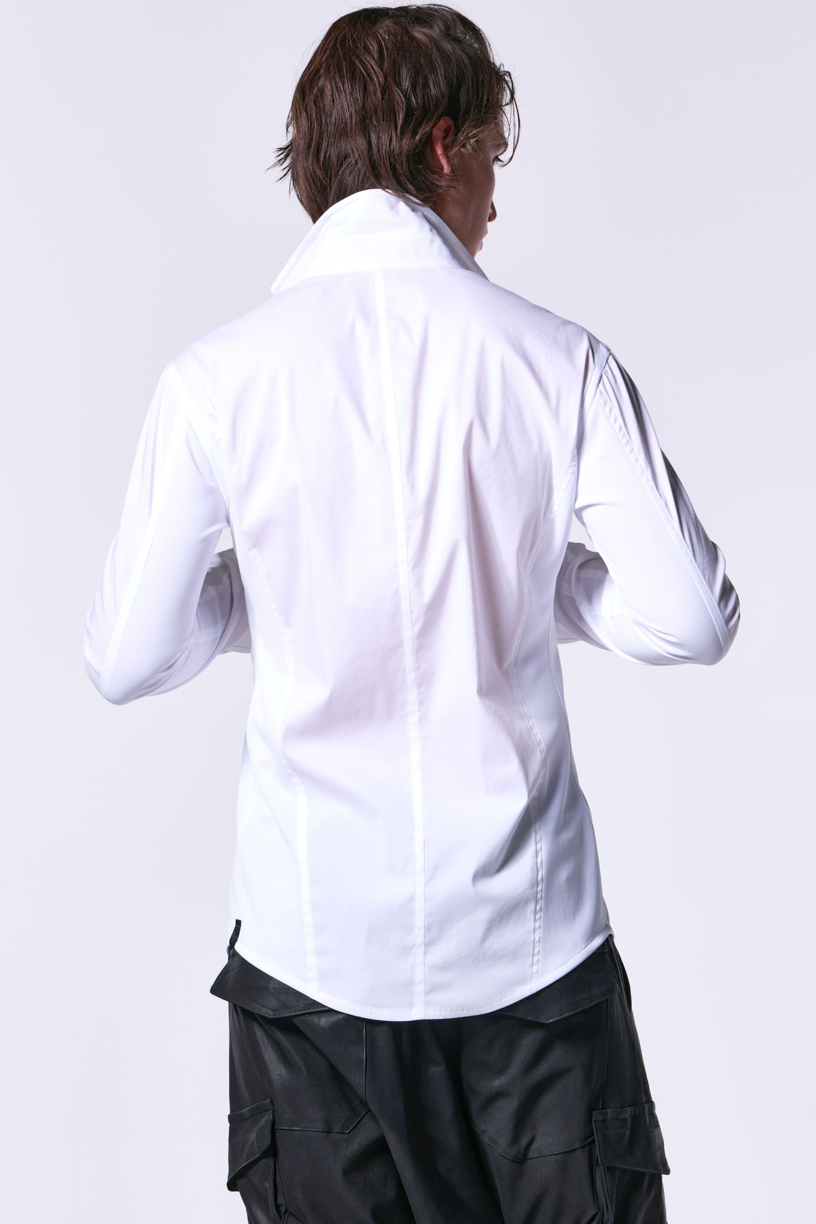 Loan Stand Collar Side Rib Shirt / ローン スタンドカラーサイドリブシャツ