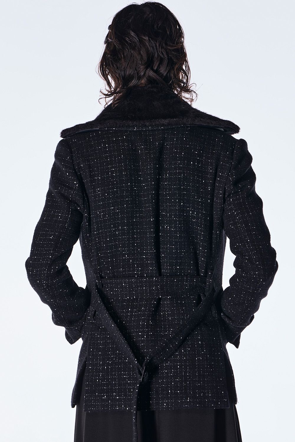 Tweed Fur Safari Blouson / ツイード ファー サファリ ブルゾン