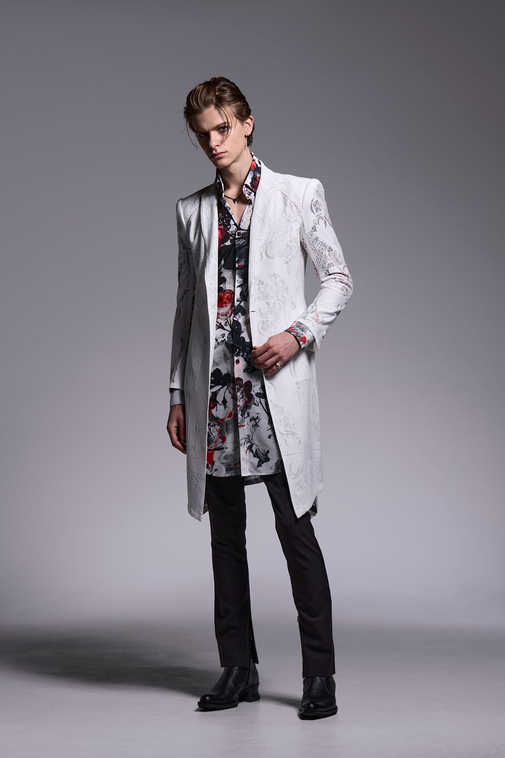 CROSS-Lace Flare Jacket / クロスレース フレアジャケット