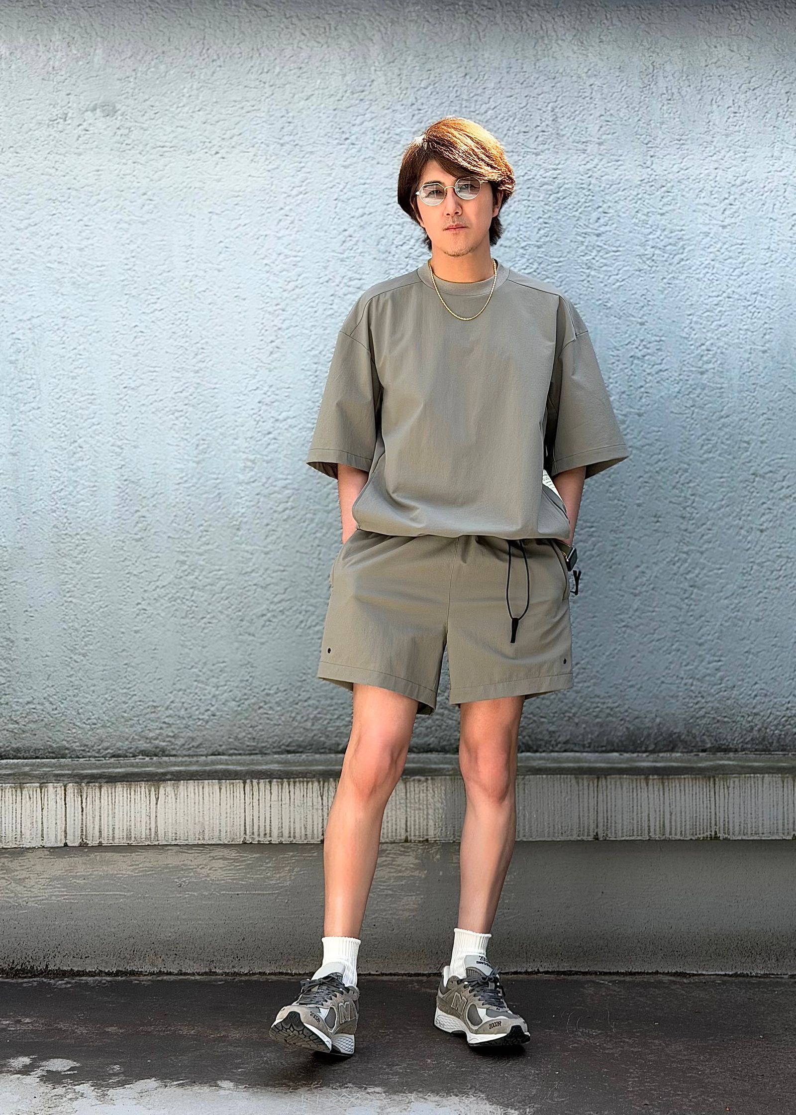 【N.HOOLYWOOOD TPES】DRAWSTRING SHIRT / PANELED T-SHIRT / HALF PANTS