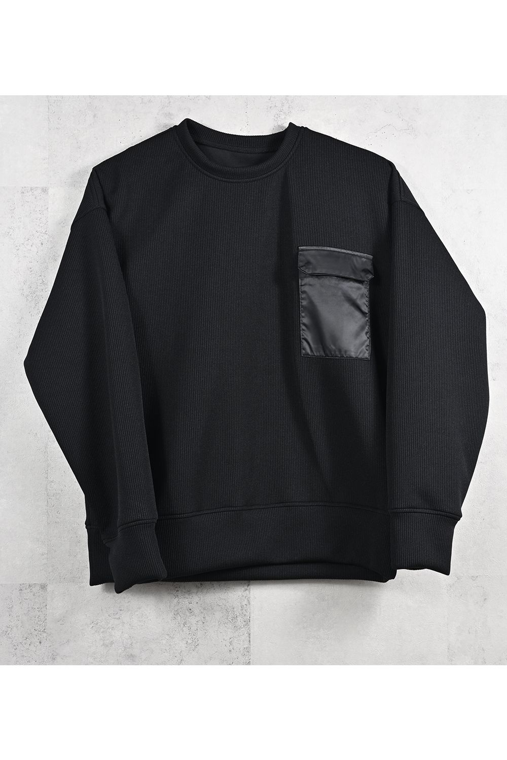 AZE MILITARY DROP TRAINER / 畔編み ミリタリー ドロップ トレーナー