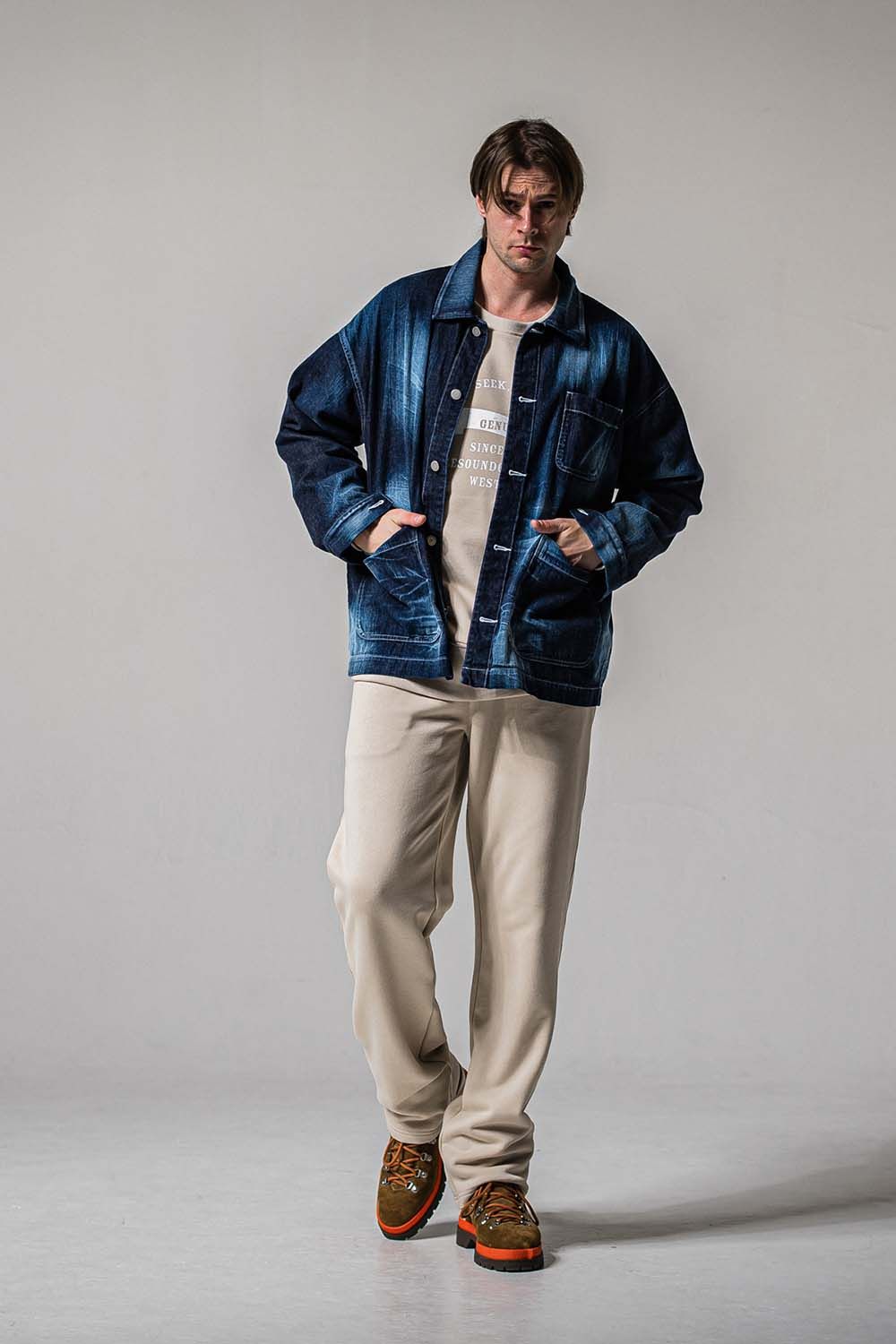 HF URAKE WIDE TUCK PANTS / 裏毛 ワイドタックパンツ