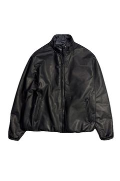 COW LEATHER ZIP JKT / カウレザー ジップ ジャケット スタンドカラージャケット