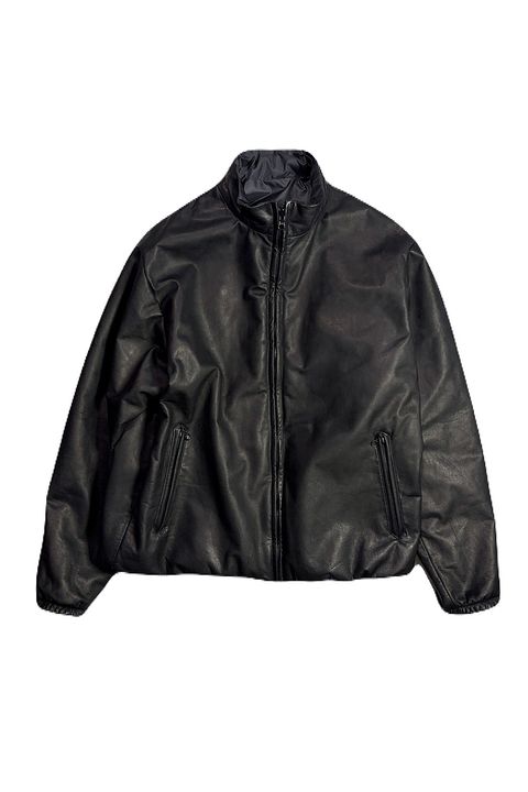 COW LEATHER ZIP JKT / カウレザー ジップ ジャケット スタンドカラージャケット