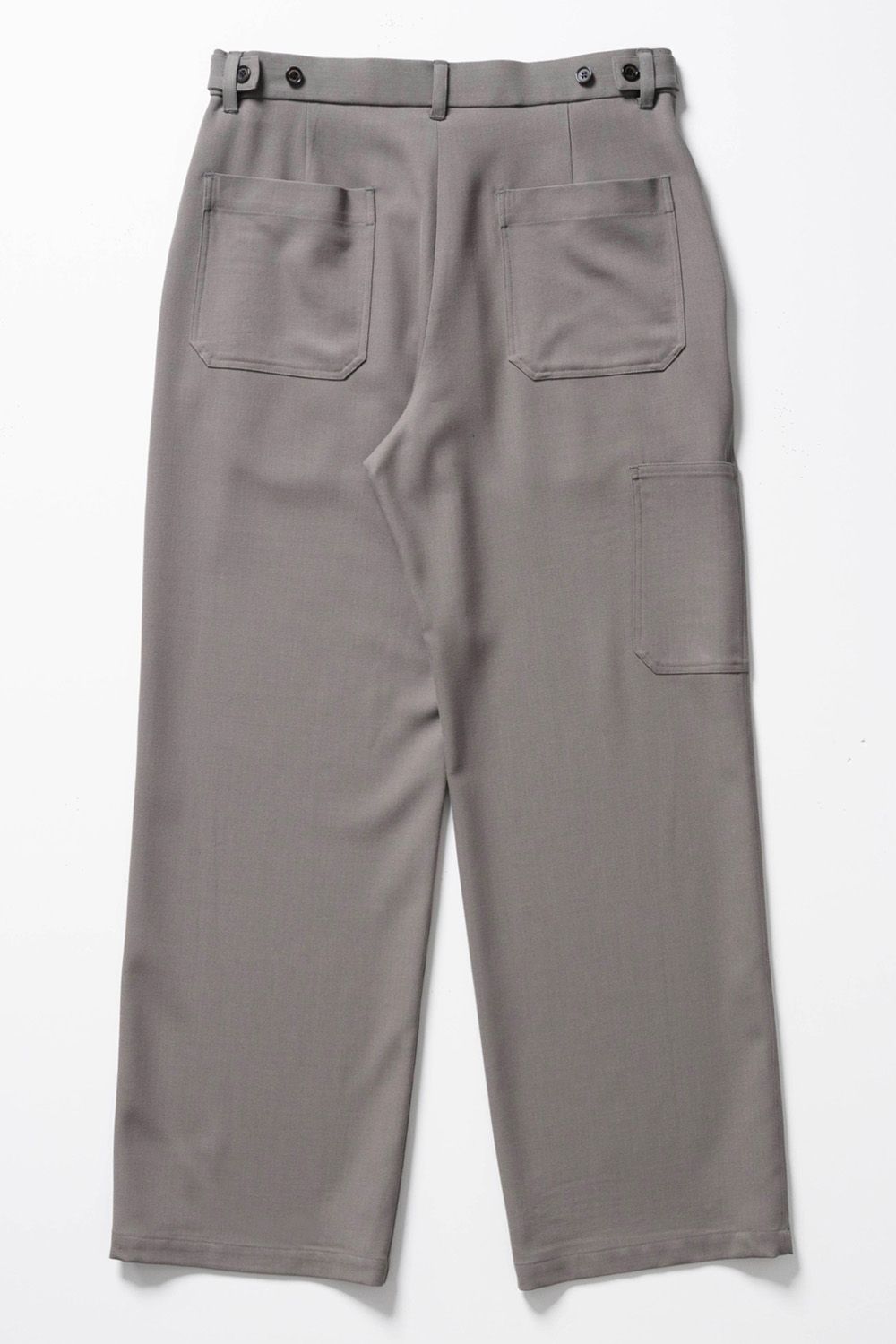 MARKAWARE - ORGANIC WOOL SURVIVAL CLOTH WIDE CARPENTER TROUSERS / オーガニック ウール  サバイバルクロス ワイド カーペンター トラウザーズ | laid-back