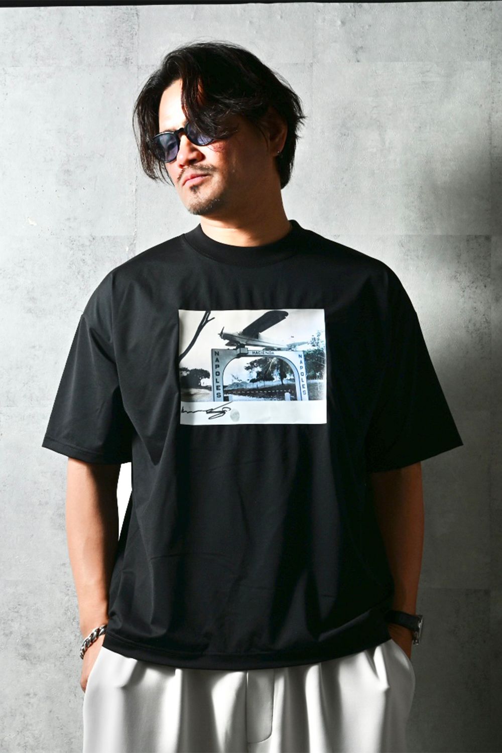heli overnylon T / ナイロン オーバーサイズTシャツ