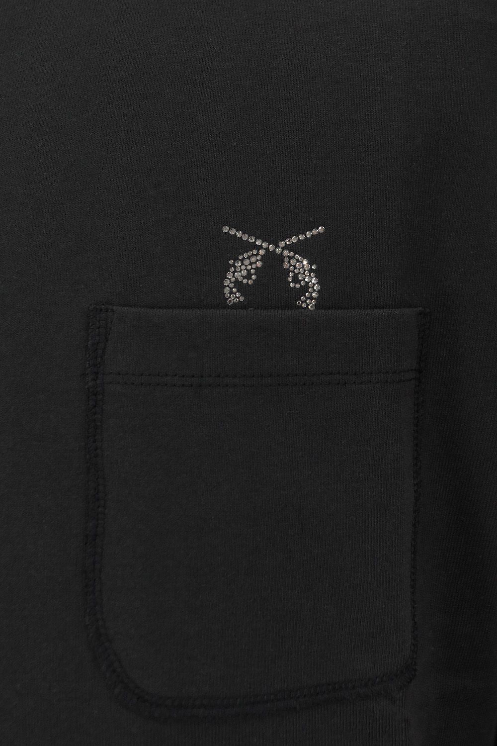 POCKET L/S T CRY / ポケット ロングスリーブ モックネック Tシャツ クロスガンクリスタル