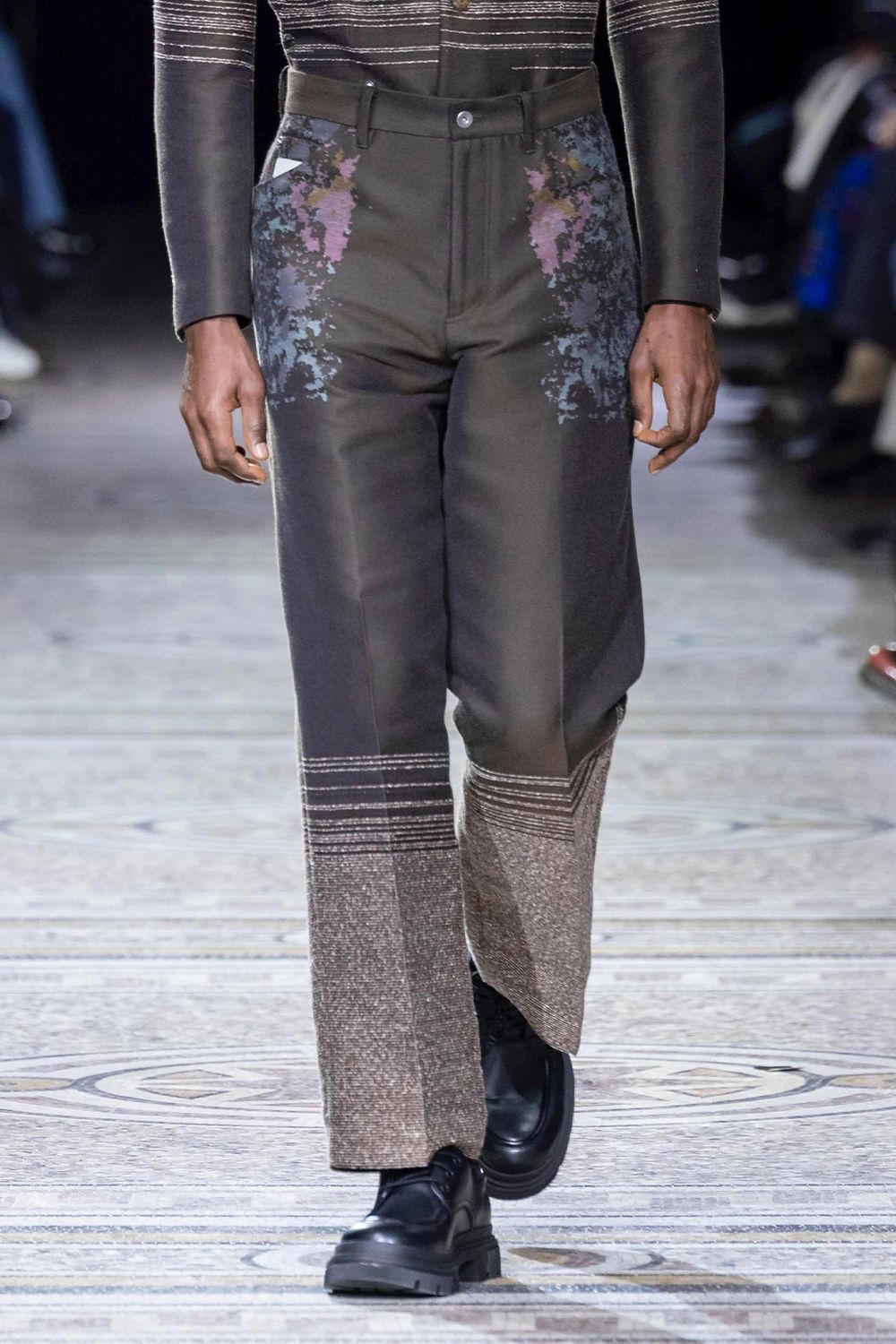 Gradation jacquard trousers / グラデーション ジャガード トラウザーズ