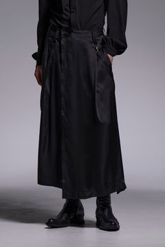 Vintage Satin Skirt Suspender Slacks / ヴィンテージサテン スカート サスペンダー スラックス