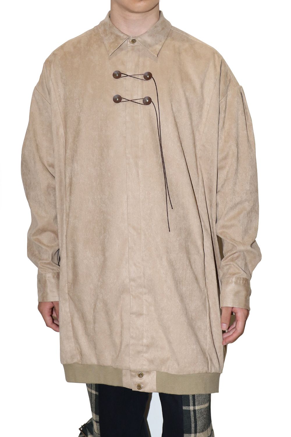 eco suede big shirt / エコ スエード ビッグ シャツ