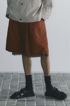 Embossing layered short PT / エンボス レイヤード ショートパンツ
