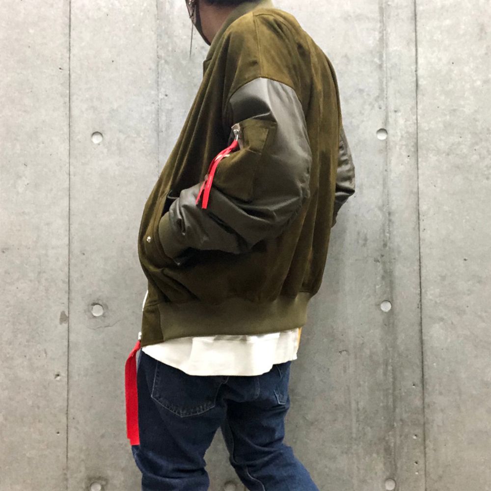 おすすめ春スタイル！<MENTAL>SWITCHING LEATHER MA-1 FLIGHT JACKET 