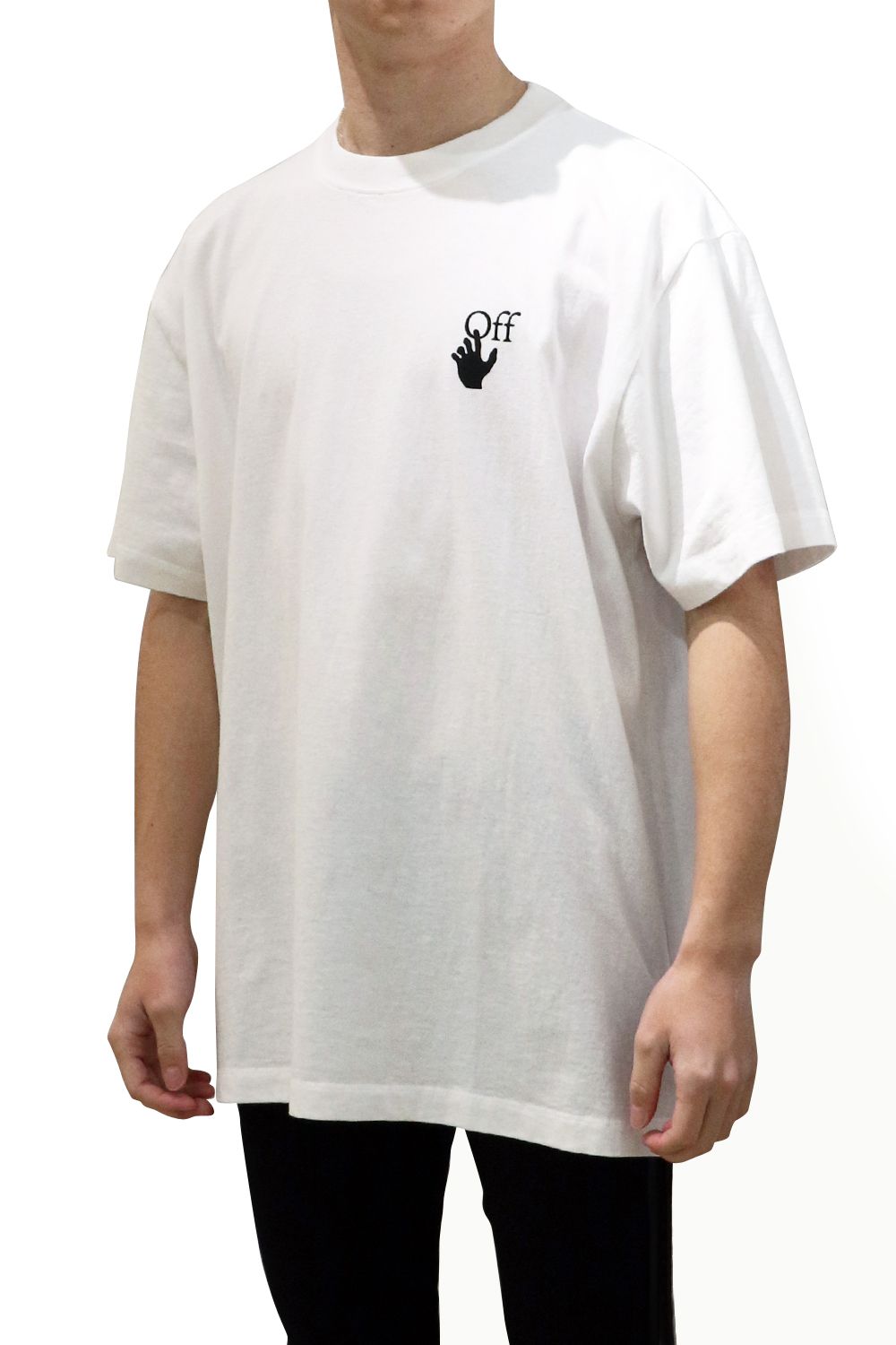 OFF-WHITE - MARKER PRINT S/S OVER TEE | laid-back