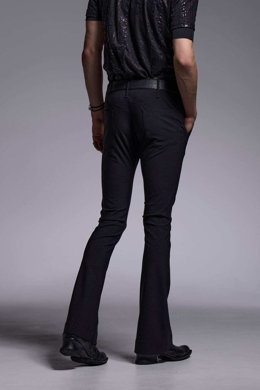 High Tension Jersey Flare Skinny Slacks / ハイテンションジャージー フレア スキニー スラックス