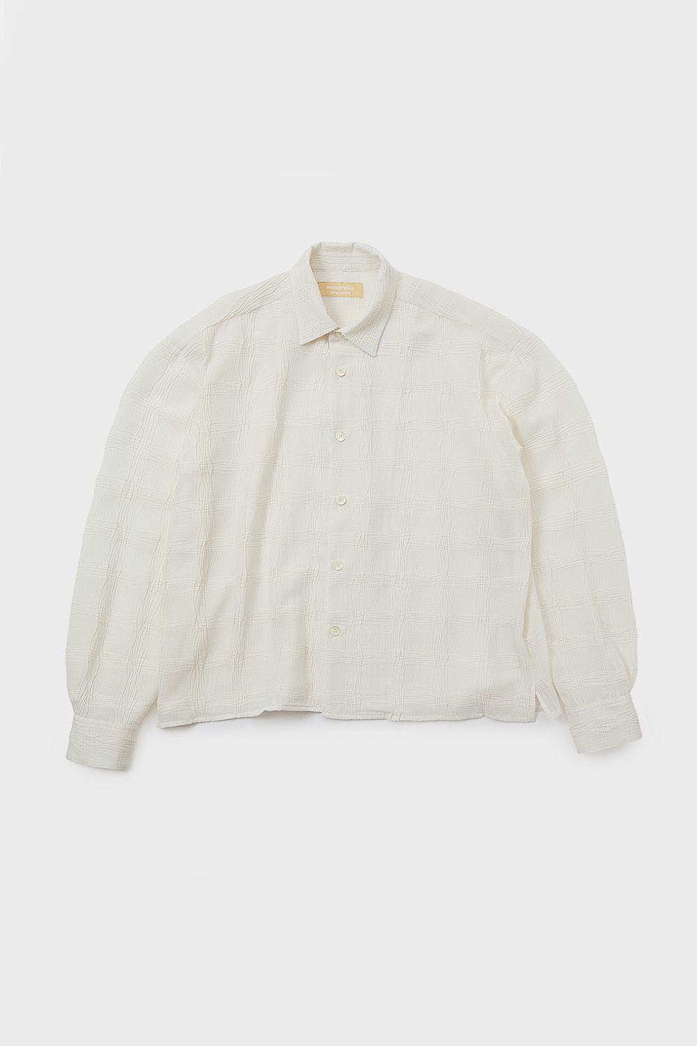 Wave pleats shirt / ウェーブ プリーツ シャツ