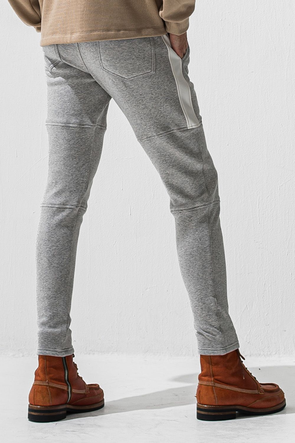 VELOURS FLEECE JT PT /  ベロア フリース 1タック ライン パンツ