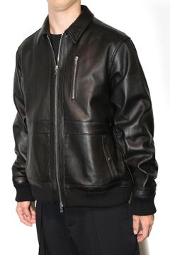 FRENCH VEGETAN LAMB LEATHER Blouson