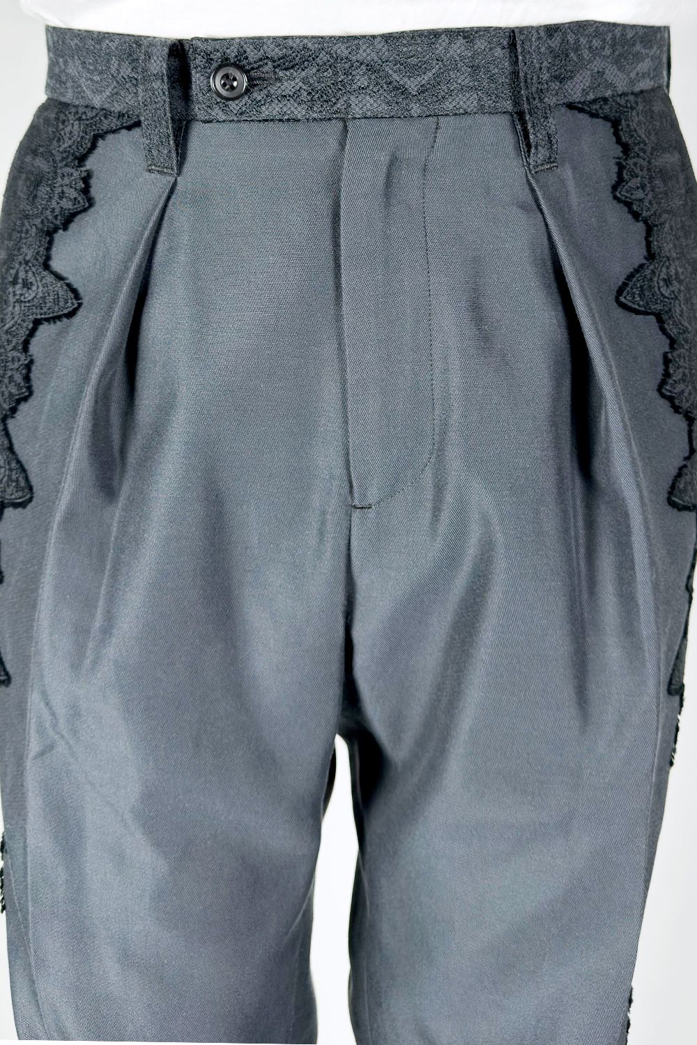 Lace jacquard trousers / レース ジャガード トラウザーズ