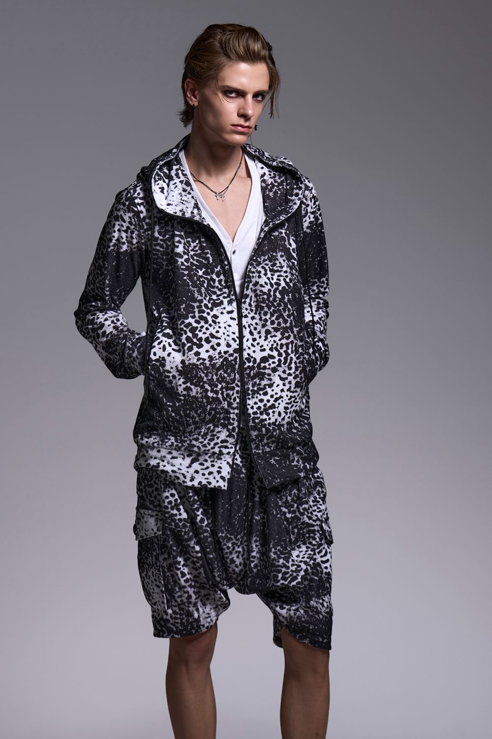 Leopard Pile Jersey Sarrouel Pants / レオパード パイル サルエルパンツ