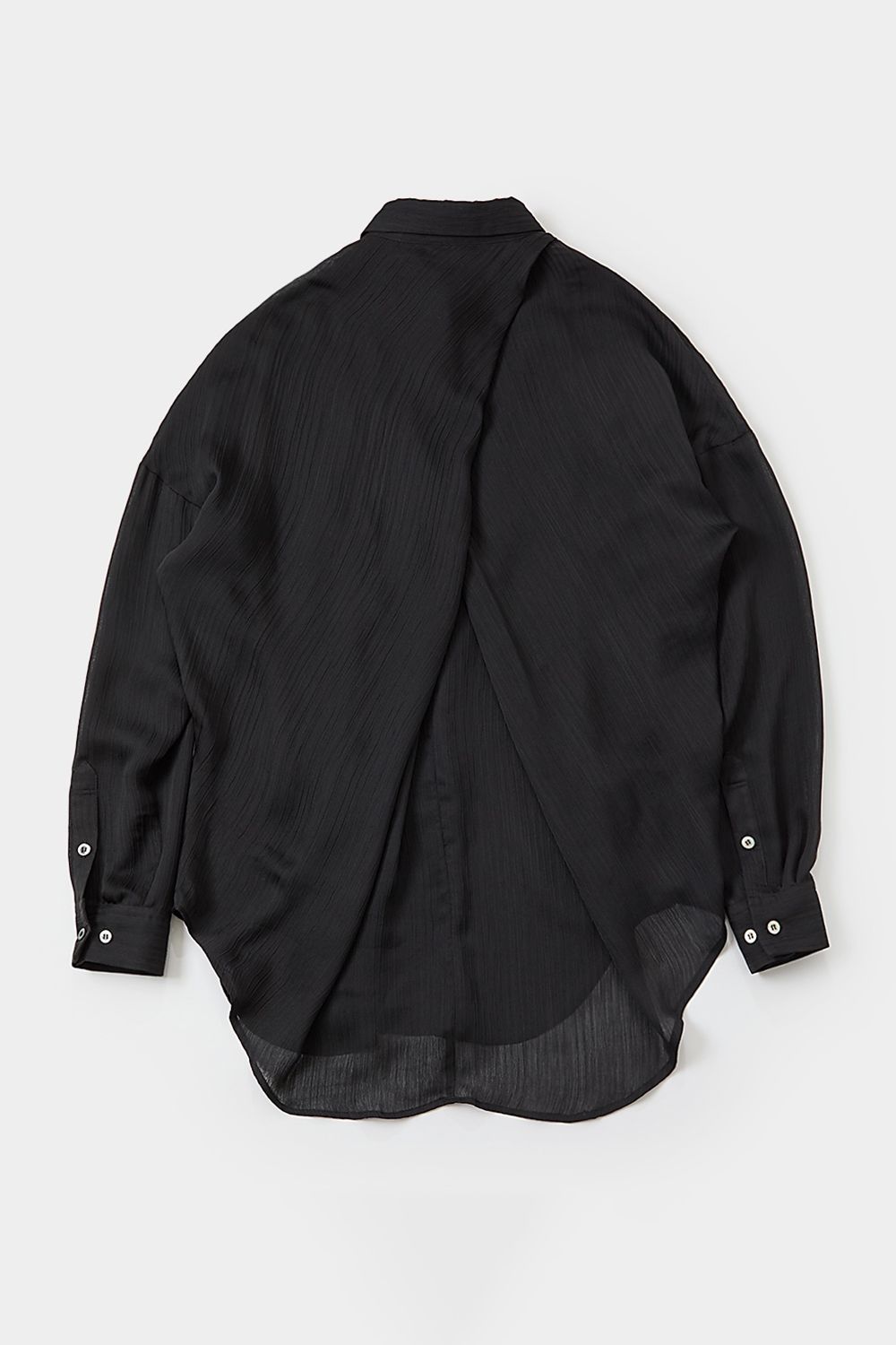 Cross tuck sheer shirt / クロス タック シアー シャツ
