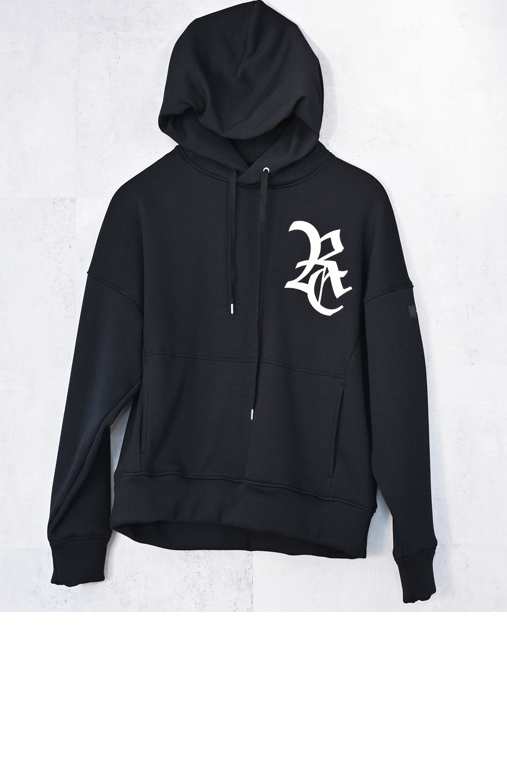 RC velours fleece hoodie / RCロゴ 裏起毛 ベロア フリース フーディー