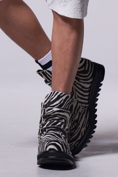 Zebra Hair Calf Velcro Boots / チーター ヘアカーフ ベルクロ ブーツ