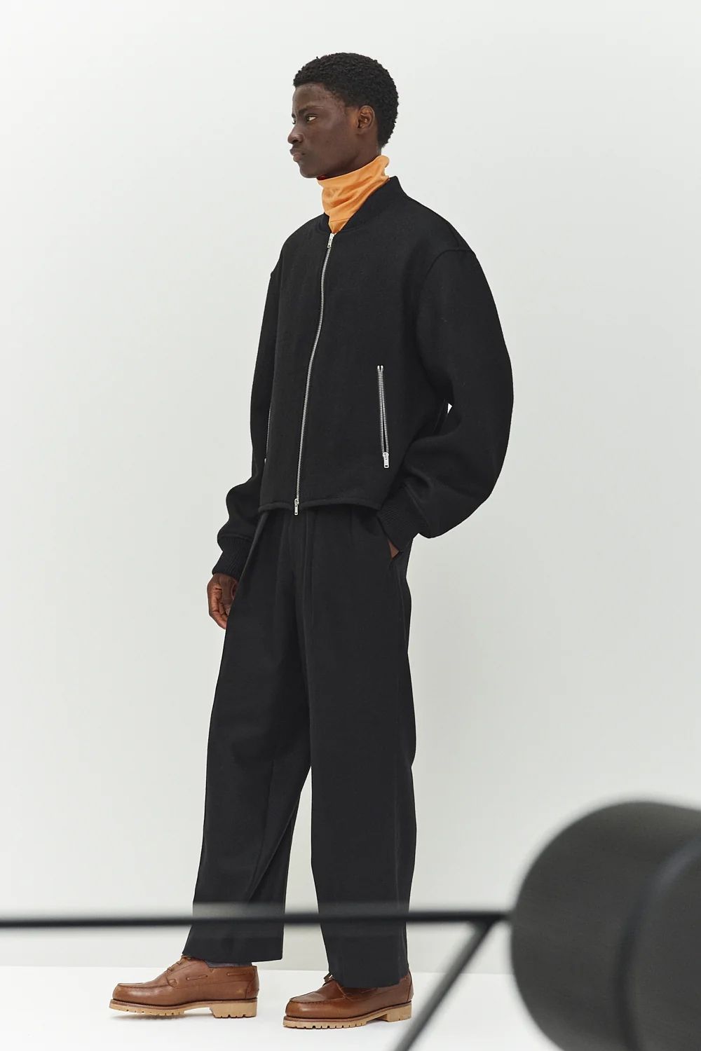 MARKAWARE - ORGANIC WOOL FLANNEL DOUBLE PLEATED TROUSERS / オーガニック ウール フランネル  ダブルプリーテッド トラウザーズ | laid-back