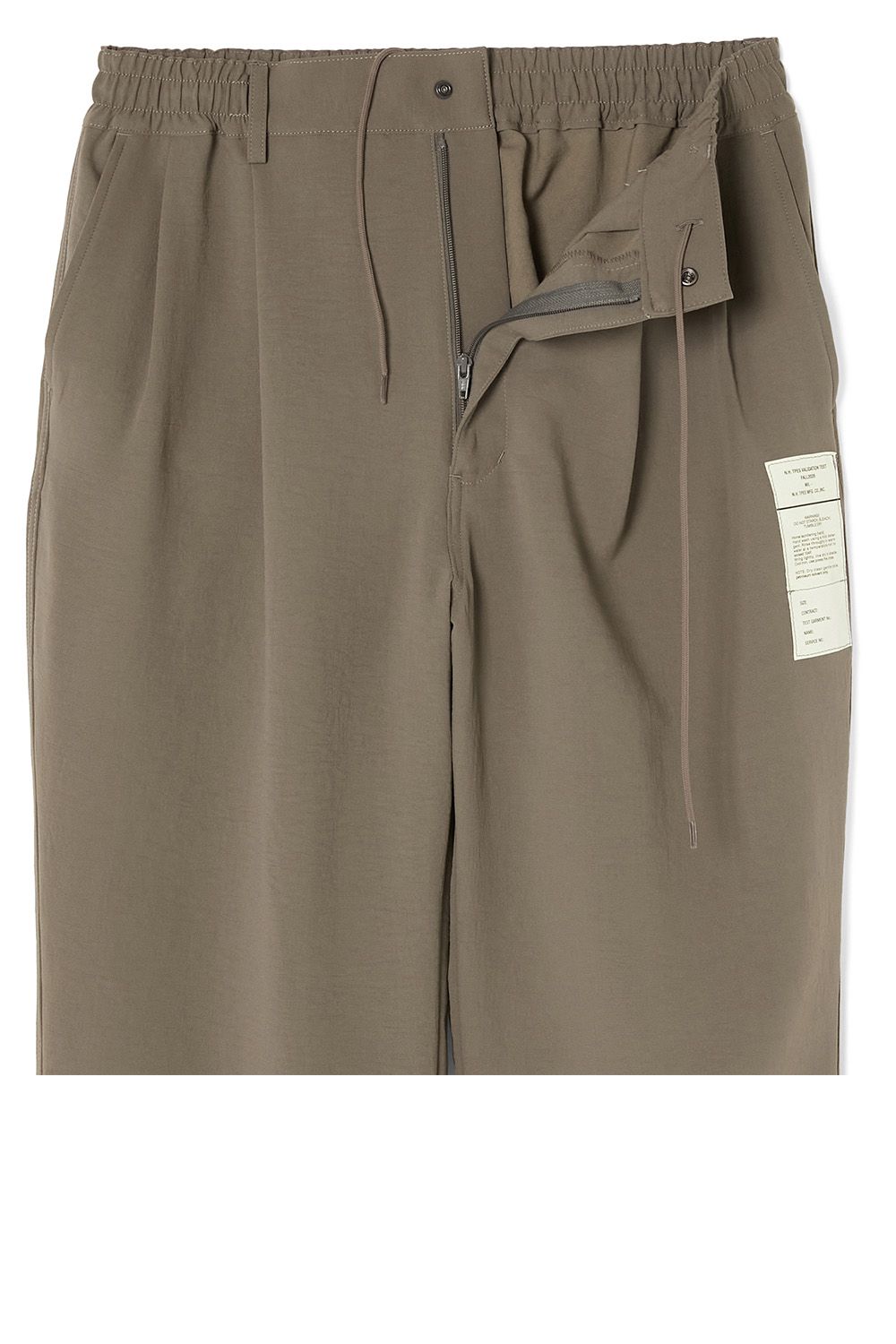 N.HOOLYWOOD TEST PRODUCT EXCHANGE SERVICE DOUBLE TUCK TROUSERS / エヌハリウッド テストプロダクトエクスチェンジサービス ダブルタック トラウザーズ