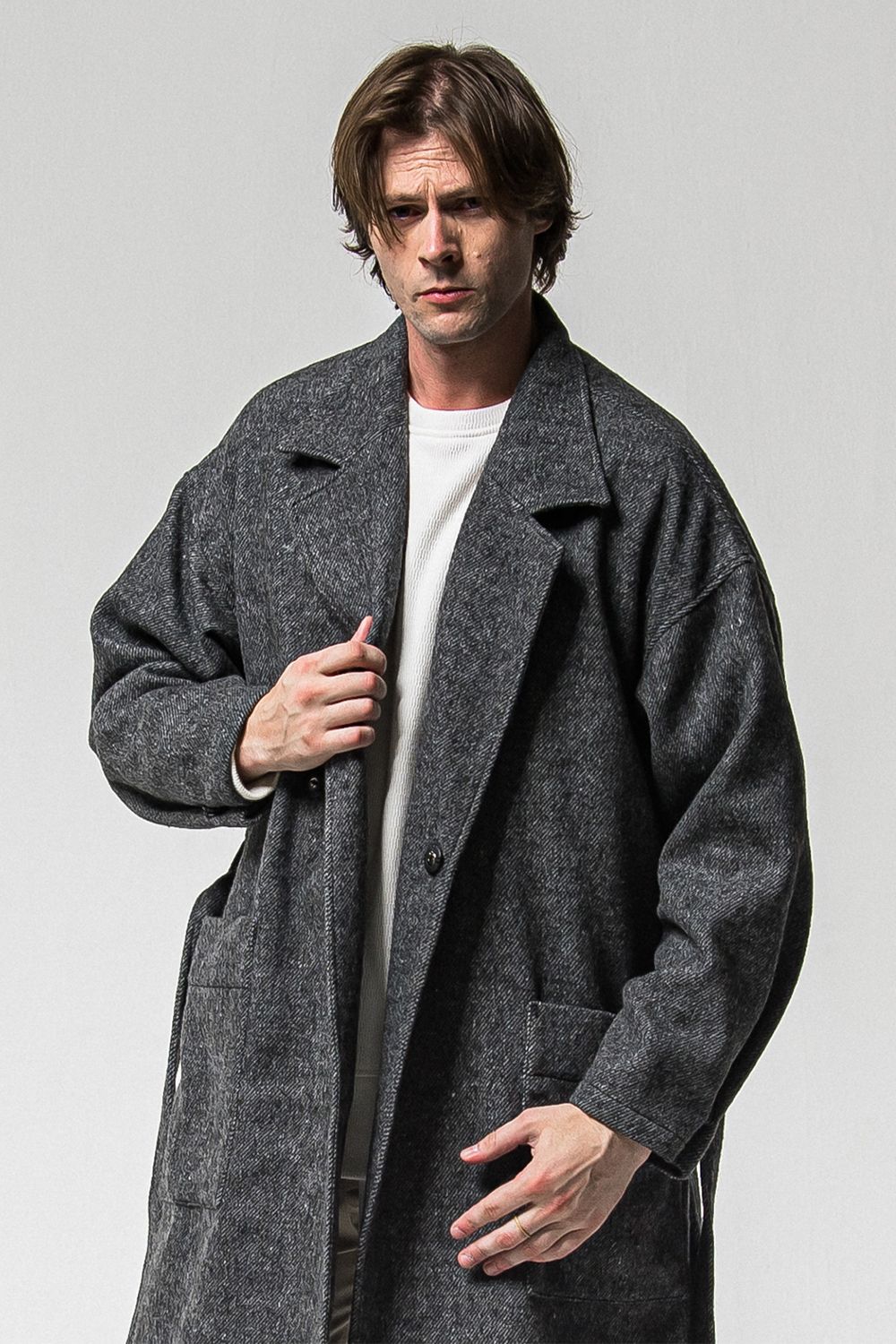 GOWN OVER COAT / オーバーサイズ ガウン コート