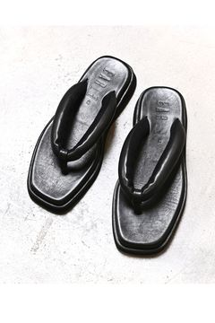 Mixed tong sandals / ミクスド レザー トング サンダル