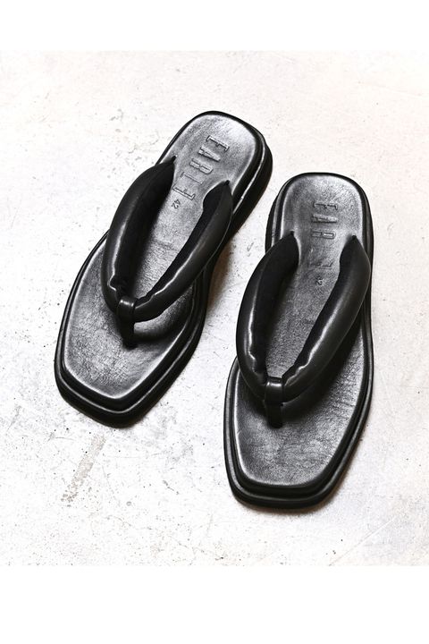 Mixed tong sandals / ミクスド レザー トング サンダル