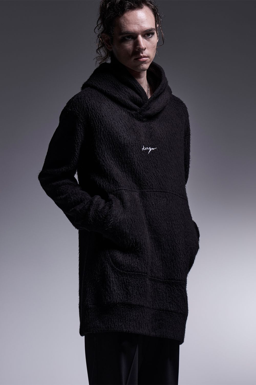 Shaggy Jersey Loose Hoodie / シャギージャージー ルーズフーディー