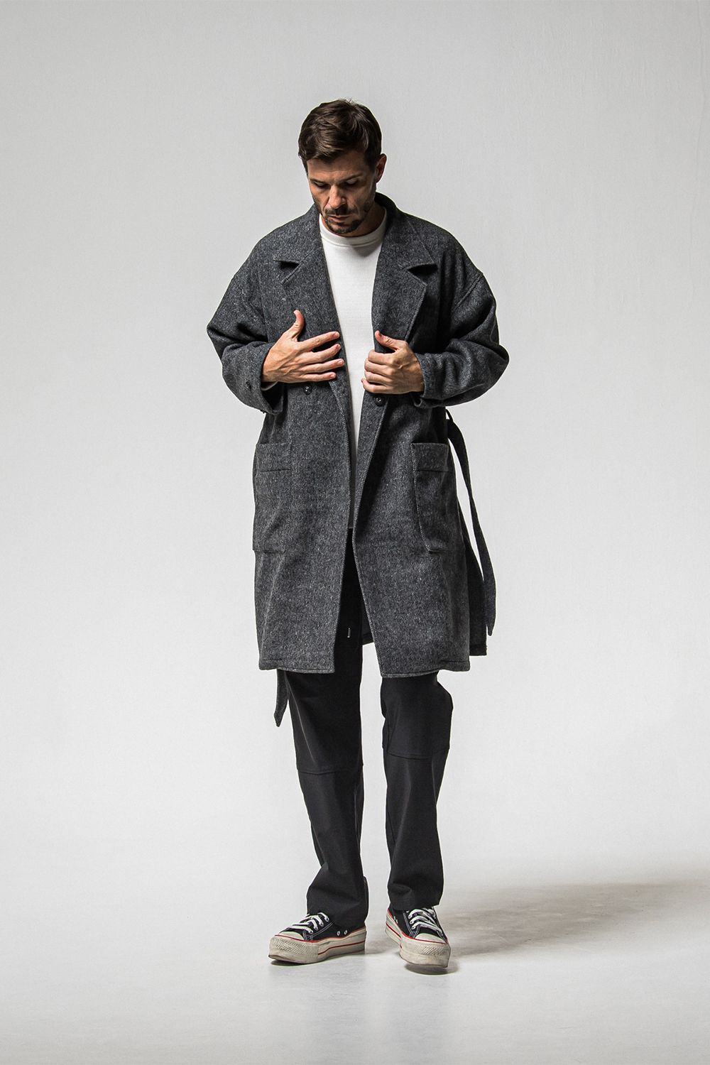 GOWN OVER COAT / オーバーサイズ ガウン コート