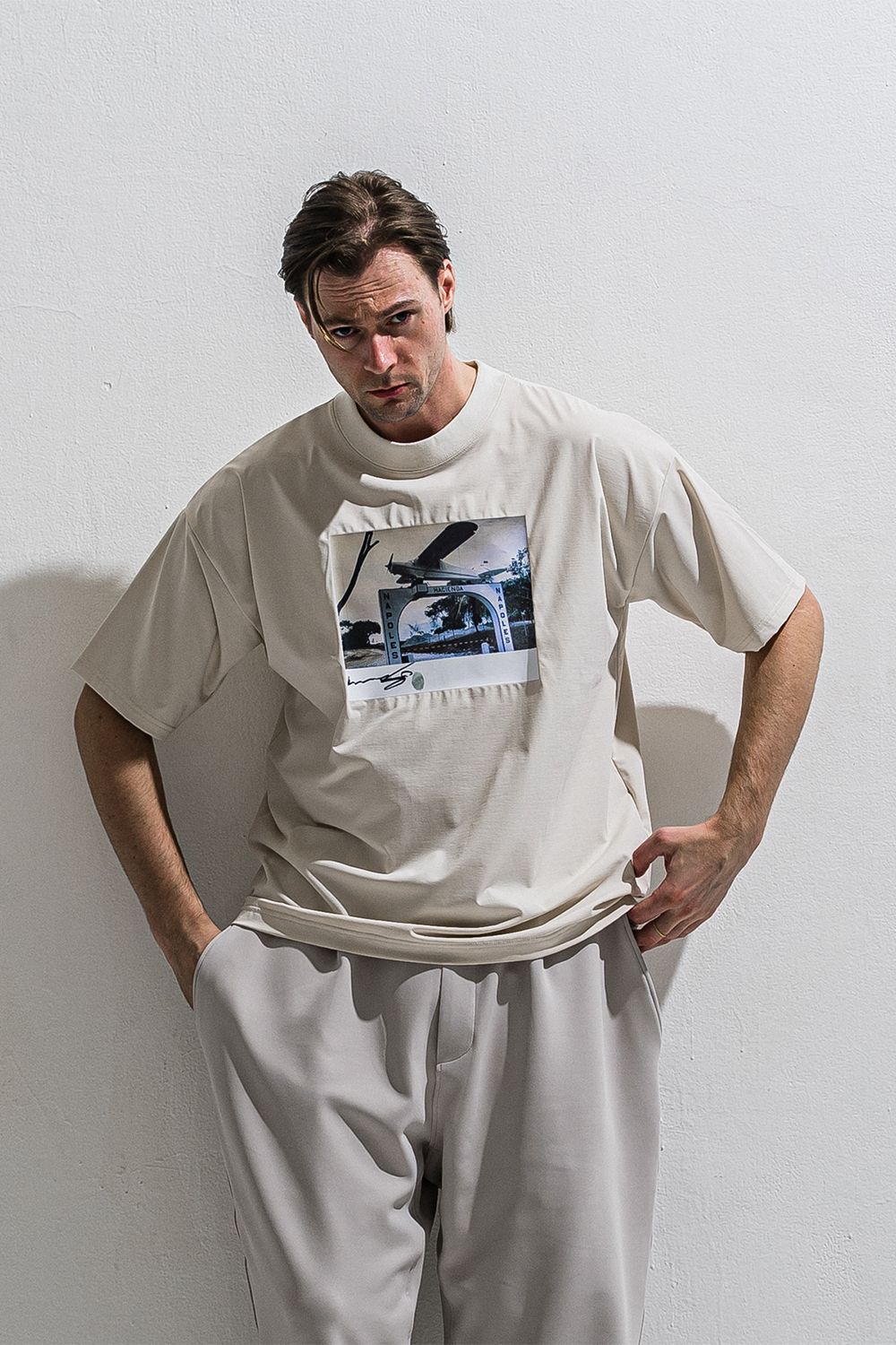 heli overnylon T / ナイロン オーバーサイズTシャツ