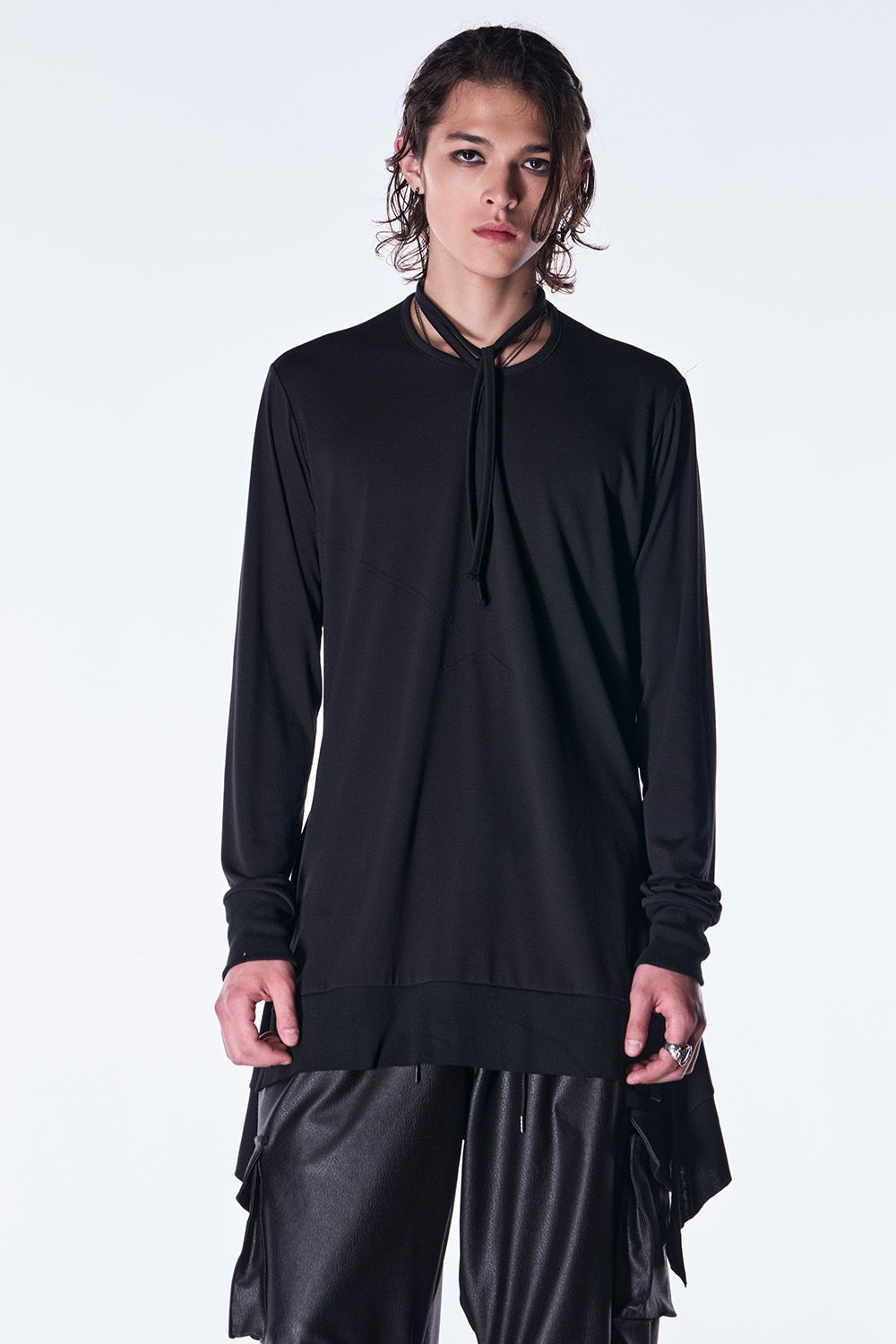 BEA TENJIKU Piping Flare T-shirt / ベア天竺 パイピング フレア Tシャツ