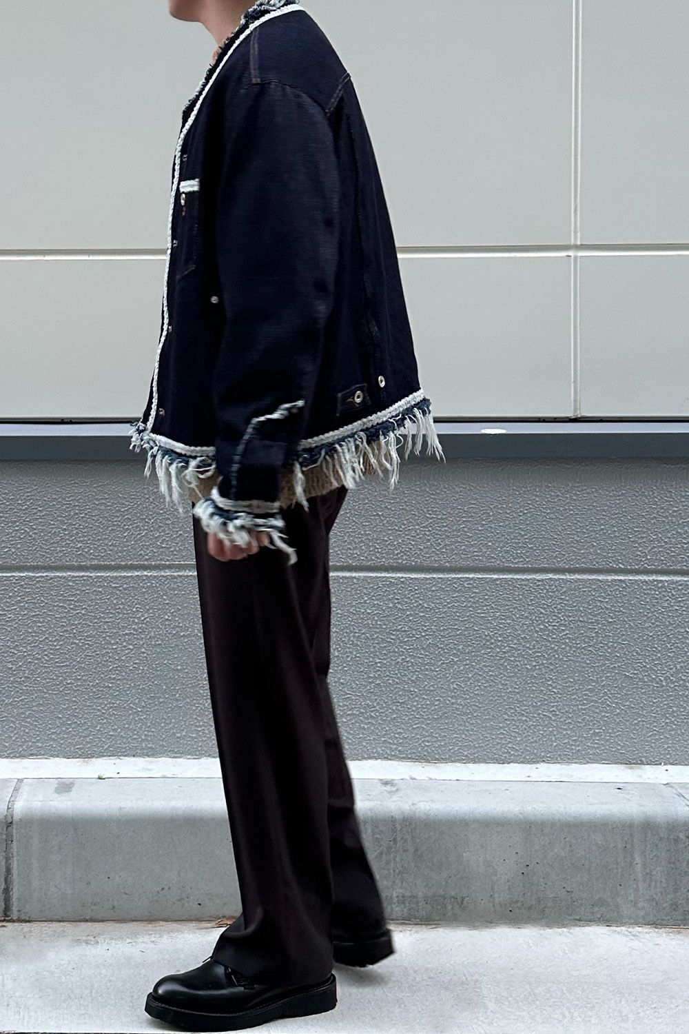 meagratia Lace tape denim BL Style②