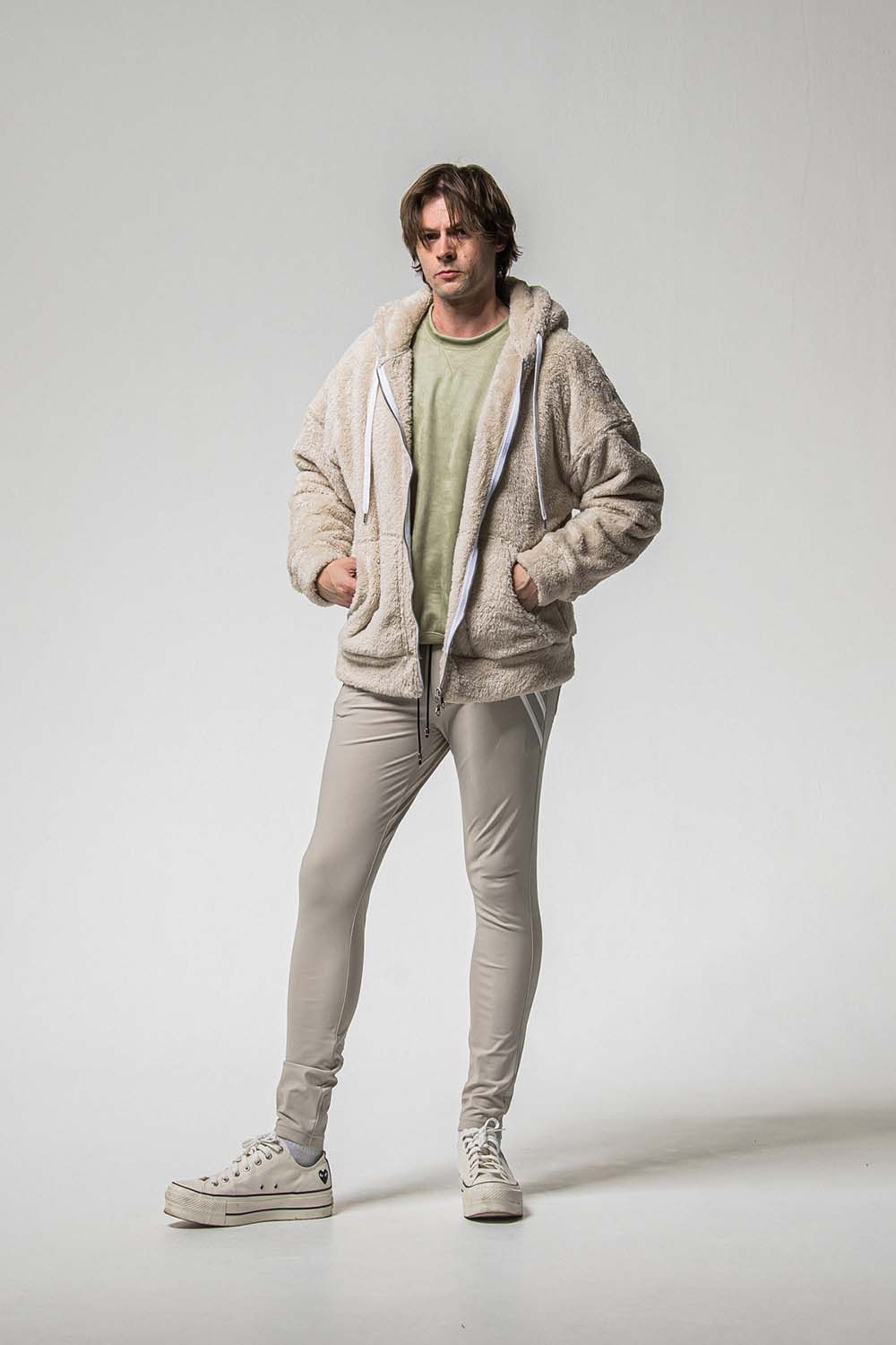 BOA ZIP LOOSE HOODIE / ボア ジップ ルーズ フーディ
