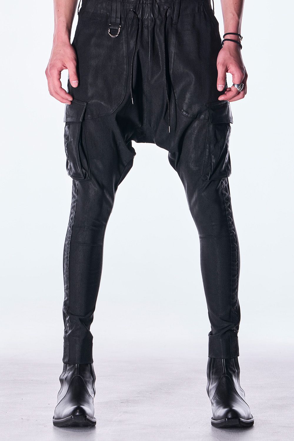 High Tension Jersey Sarrouel Pants / コーティング ハイテンション ジャージ サルエル パンツ