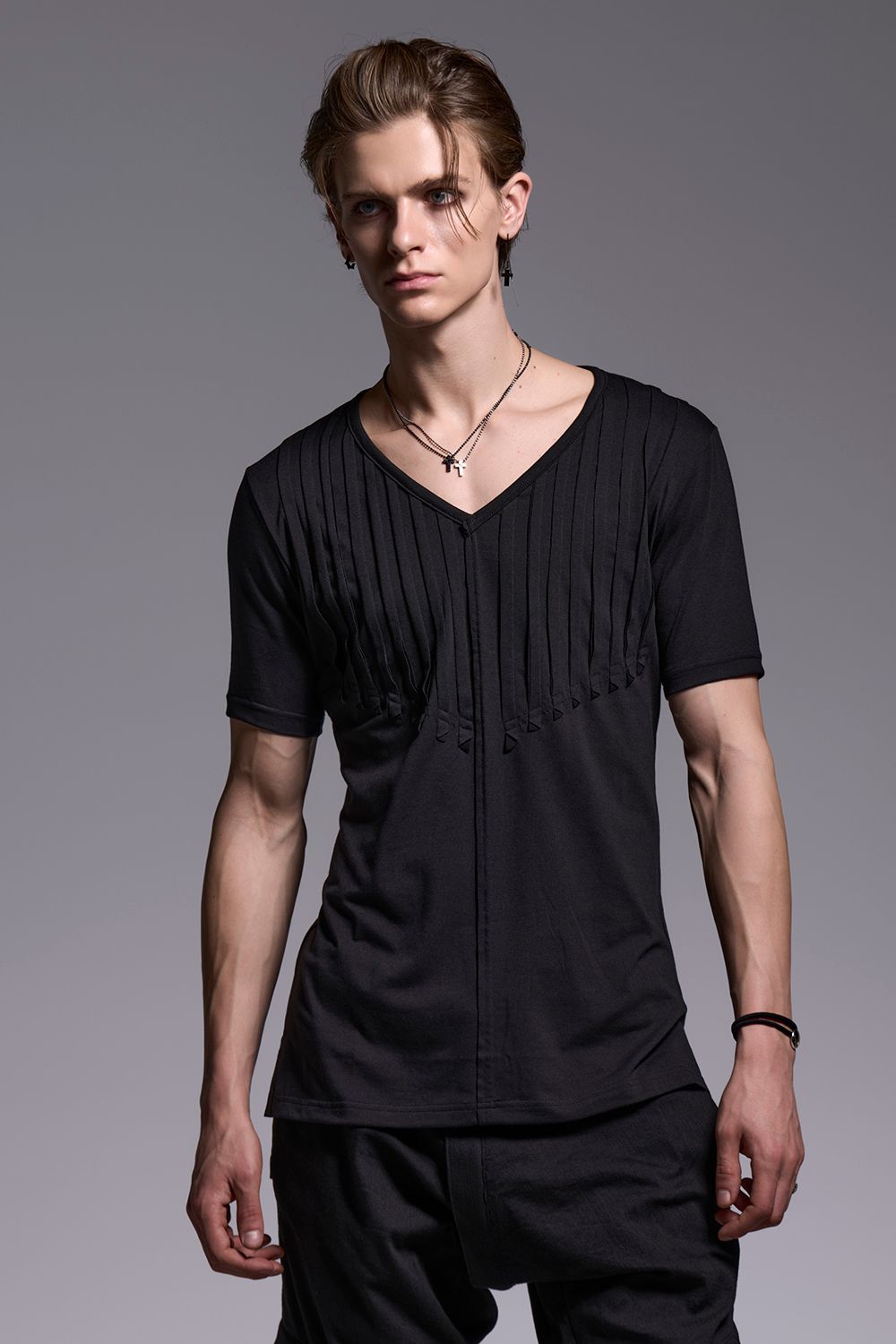 BEATENJIKU Cut Frill-T / ベア天竺 カットフリル Tシャツ