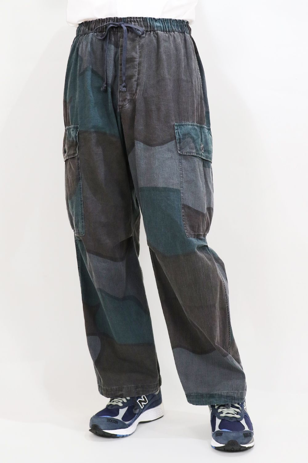 marka - TUMBLED ORGANIC COTTON POPLIN FATIGUE PANTS / オーガニック