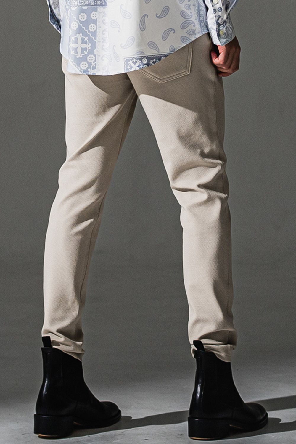 CHRIS EASY BLISTER TUCK PANTS / ブリスターニット クリス イージー タック パンツ