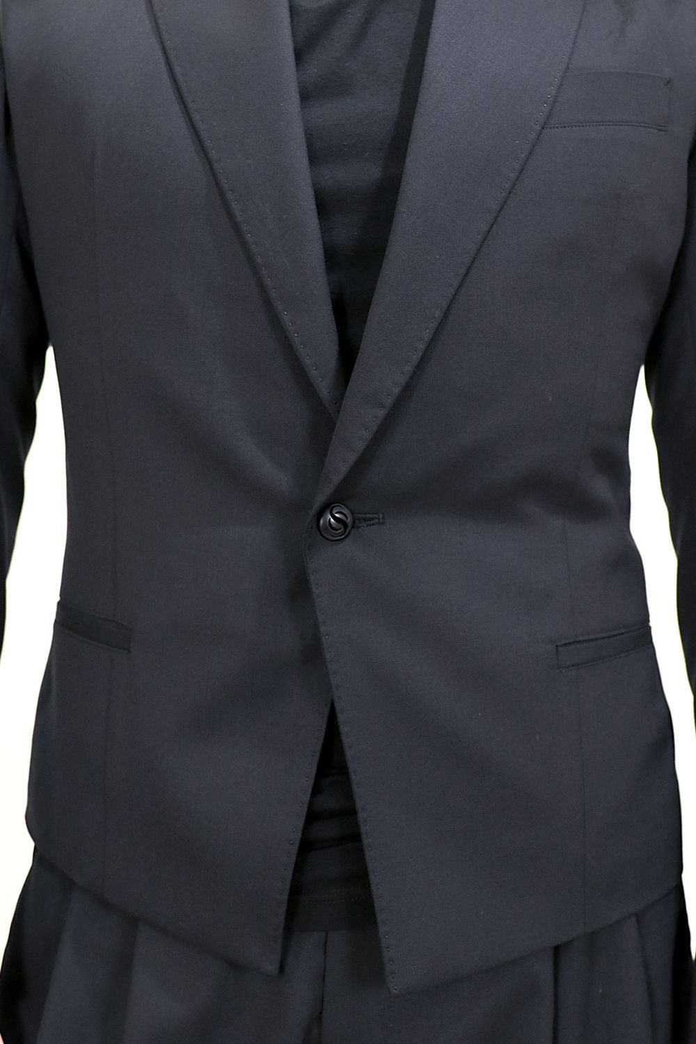 【SGZ COSTUME LINE】 RePE/Wool Gabardine Short Peaked Jacket（スワロ付） / SUGIZO コスチューム ショート ピークド ジャケット