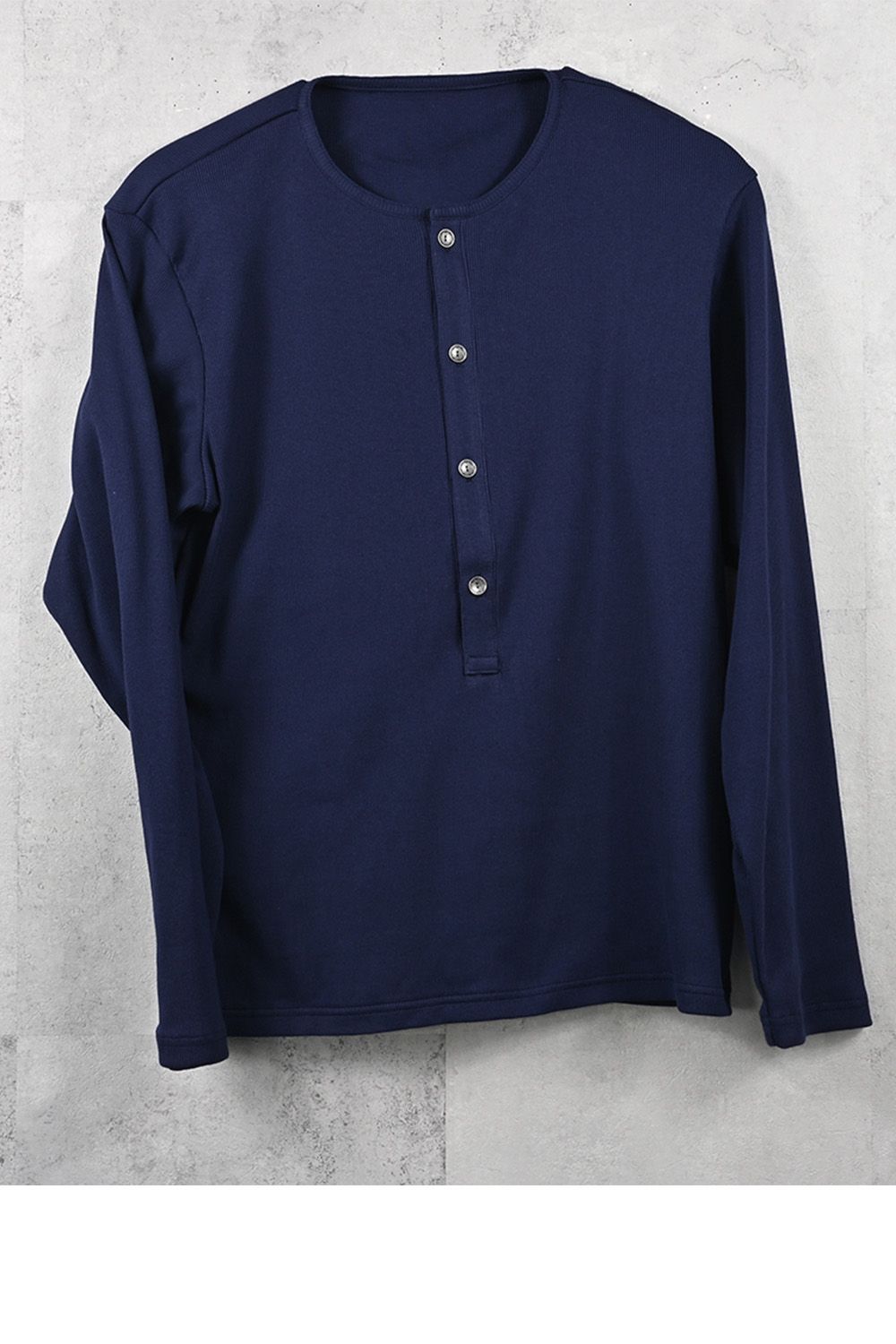 RIB HENRY LONG SLEEVE / リブ ヘンリーネック ロングスリーブ Tシャツ