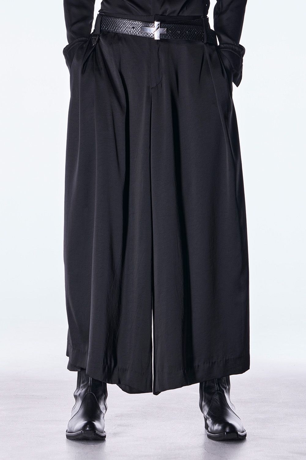 Vintage Satin Wide Tuck Slacks / ヴィンテージ サテン ワイド タック スラックス